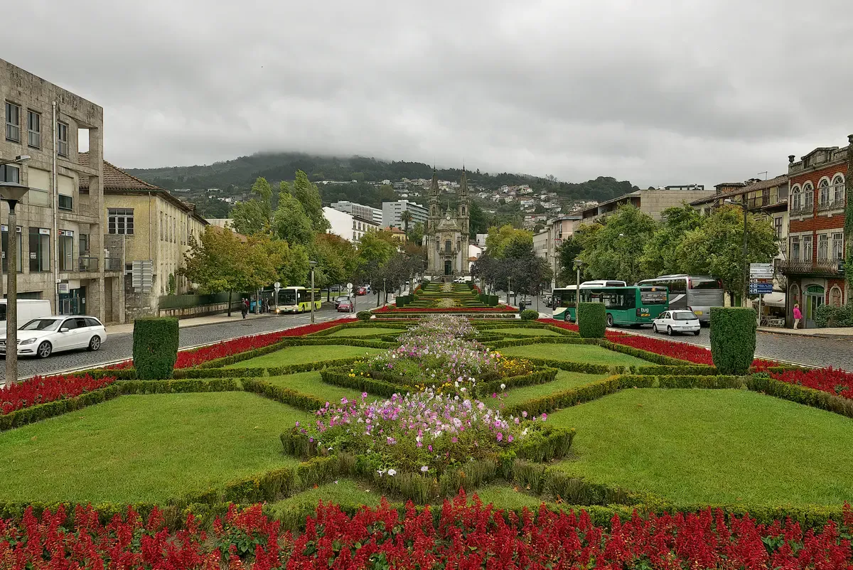 Gardens of Campo da Feira in Guimarães on a three-day day trip from Porto